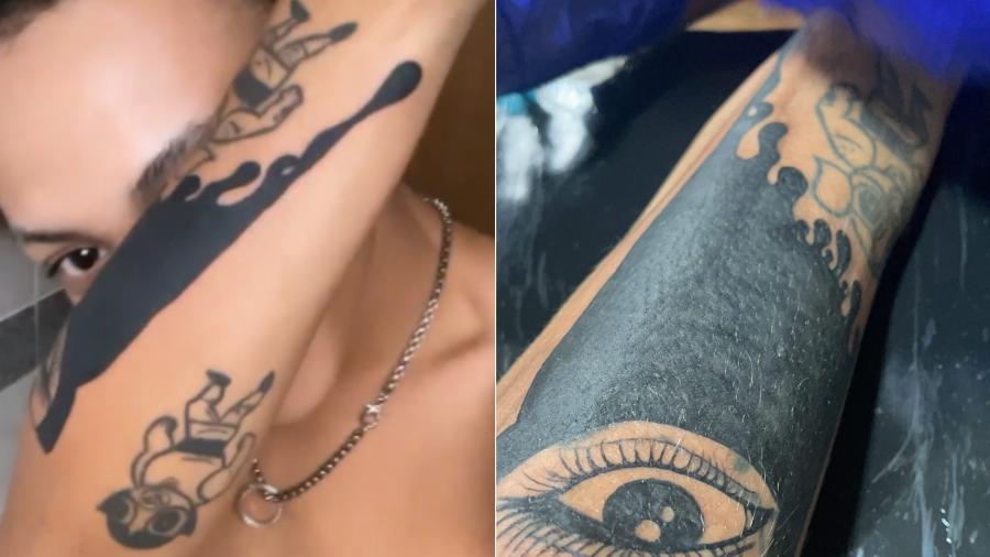 Pabllo Vitar mostrou sua nva tatuagem nas redes sociais - Reprodução/Instagram