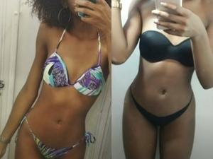 Antes e depois de Camilla de Lucas - Reprodução/Youtube - Reprodução/Youtube