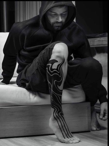 Ricky Martin exibiu a tatuagem em clique publicado nas redes sociais - Reprodução/Instagram