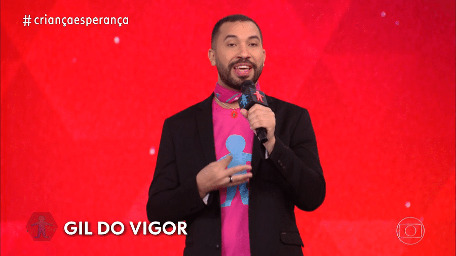 Gil do Vigor defende educação e fala sobre sonho do "Criança Esperança" - Reprodução/Vídeo