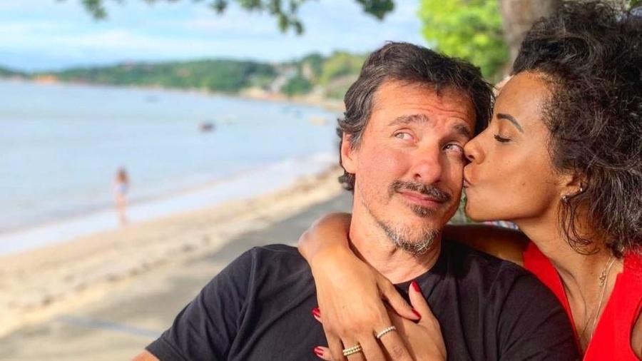 Aline Midlej e o marido, Rodrigo Cebrian - Reprodução/Instagram