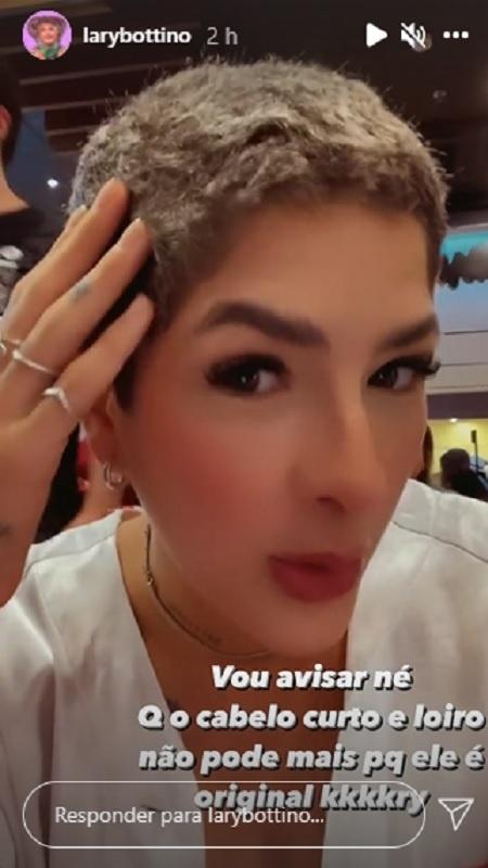 Lary Bottino ironiza acusação de plágio de penteado - Reprodução/Playplus - Reprodução/Playplus