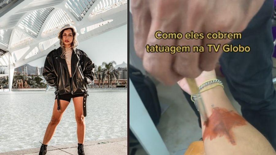 Atriz Bruna Soares mostra como escondem tatuagem para série - Reprodução/Instagram