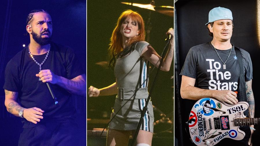 Drake, Paramore e Blink-182 são atrações que já cancelaram shows no Lollapalooza