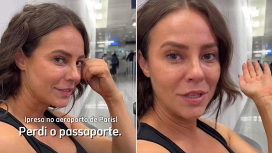 Paolla Oliveira leva susto com passaporte em chegada na França - Reprodução/Instagram