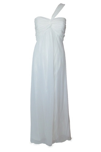 Vestido com corte império e tira sobre o ombro, da Atelier Reference D'Luxe. Preço: R$ 1.880. Informações: (21) 2135-0506 - Divulgação