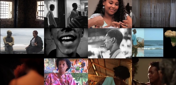 Mosaico com alguns dos documentários disponibilizados na plataforma Afroflix - Reprodução