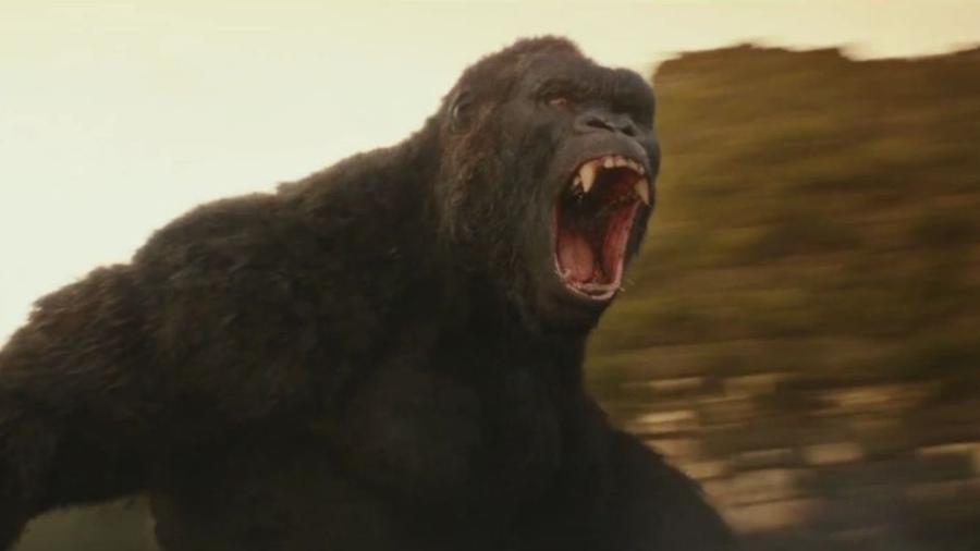 Cena do novo "Kong: A Ilha da Caveira", que estreou nesta quinta (9) no Brasil - Reprodução