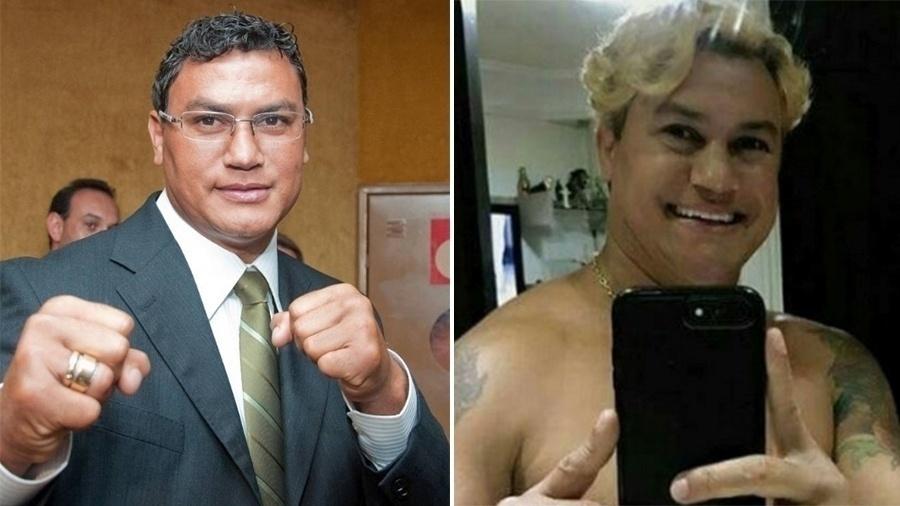 No início do ano Popó chamou atenção ao mudar o visual - Folhapress/Instagram