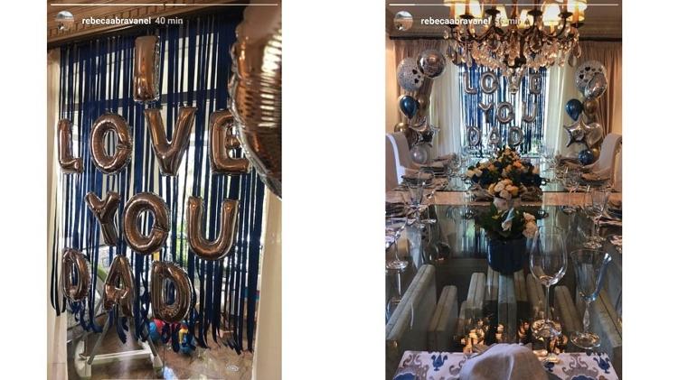 Rebeca Abravanel compartilhou com seguidores decoração da festa de Dia dos Pais  - Reprodução / Instagram - Reprodução / Instagram