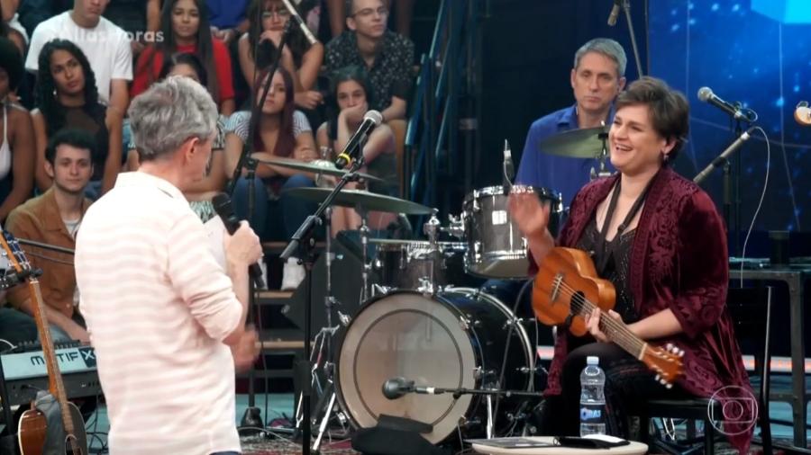 Cantora Madeleine Peyroux tem aula de palavrão no Altas Horas - Reprodução/TV Globo