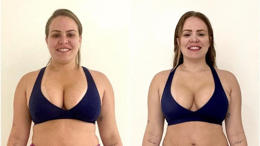 Ex-BBB Paula Leite perde quase 10 quilos e mostra seu antes e depois  - Reprodução/Instagram