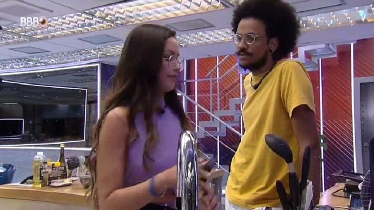 BBB 21: João Luiz e Juliette falam sobre castigo do monstro do anjo - Reprodução/Globoplay - Reprodução/Globoplay