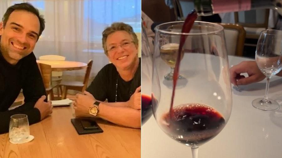 Tadeu Schmidt brinca com valor de vinho de Boninho - Reprodução/Instagram