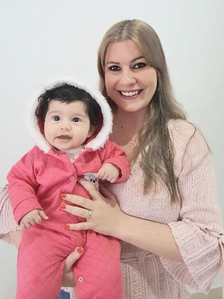 Fabiola preferiu que a filha Giovanna, de 8 meses, fosse de Escorpião em vez de Libra - Reprodução/Instagram @favolto