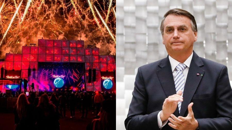 Artistas do Rock in Rio podem criticar Jair Bolsonaro (PL) nos palcos - Agnews e Alan Santos/PR