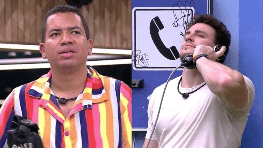 BBB 23: Gustavo e Bruno estão emparedados pelo Big Fone - Reprodução/Globo