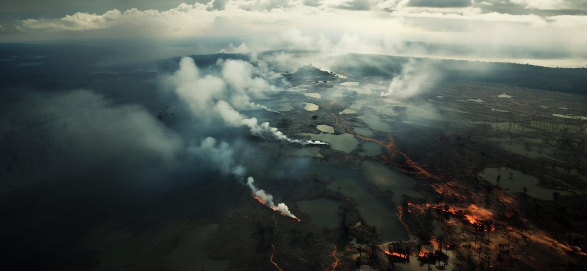 ChatGpt simula ruptura drástica do clima e fim da Amazônia em 50 anos - Rene Cardillo com Midjourney