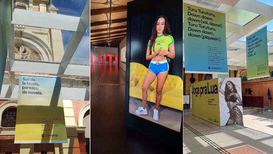 A intervenção "Você É Fluente em Anitta" fica em cartaz no Museu da Língua Portuguesa até 2 de junho - Bruna Gavioli/UOL