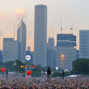 Público durante o festival Lollapalooza, no Grant Park, em Chicago - Divulgação - Divulgação
