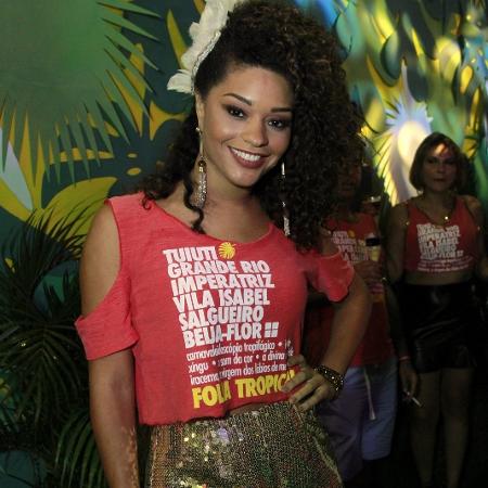 Juliana Alves curte camarote na Marquês de Sapucaí um dia antes de desfilar pela Unidos da Tijuca - Marcos Ferreira/Brazil News