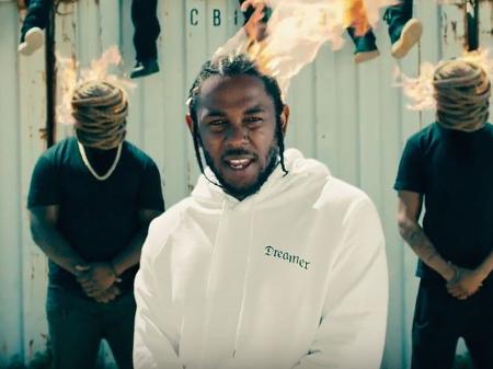 Kendrick Lamar em clipe de "Humble" - Reprodução