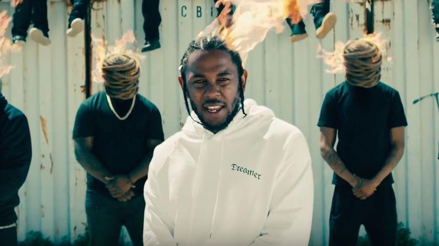 Kendrick Lamar em clipe de "Humble" - Reprodução