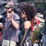 Atriz cai de paraquedas vestida de Domino no set de Deadpool 2