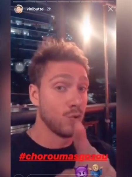 Vini publicou vídeo no Instagram sobre o episódio do choro da Mel durante o sexo - Reprodução/Instagram - Reprodução/Instagram