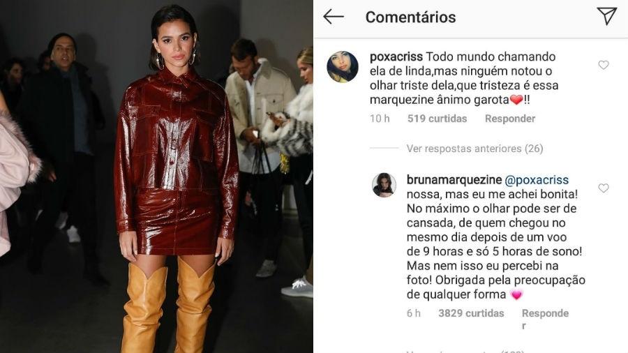 Bruna Marquezine rebate comentário de seguidor - Reprodução/Instagram