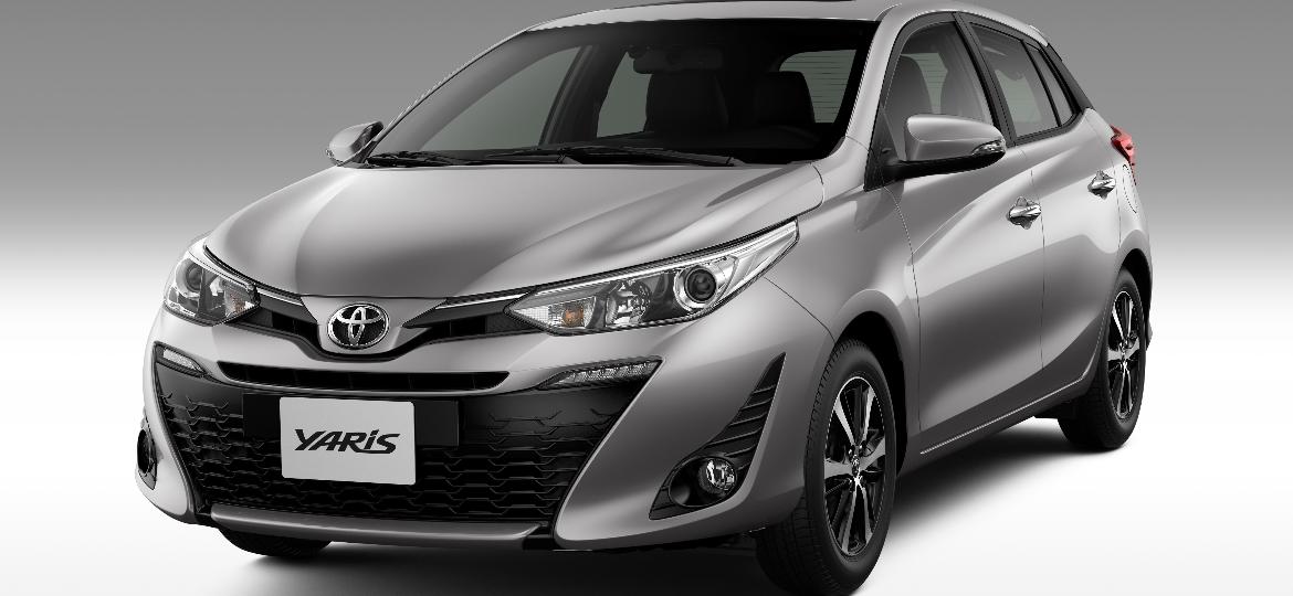 Yaris foi lançado no Brasil em junho de 2018 como alternativa mais sofisticada ao Toyota Etios - Divulgação