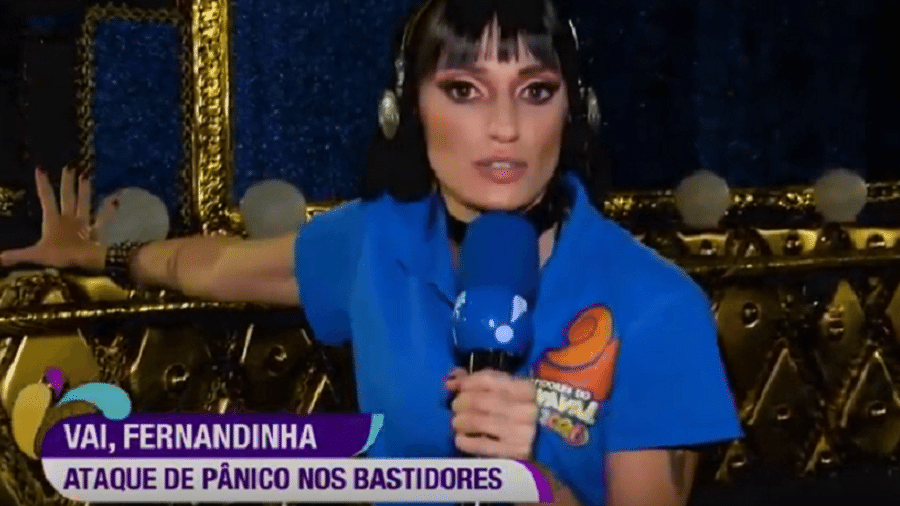 Repórter da RedeTV! revela ataque de pânico nos bastidores da cobertura do Carnaval  - Reprodução/RedeTV!
