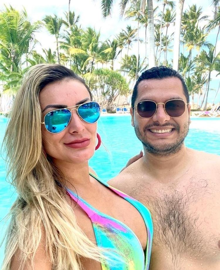 Andressa Urach e Thiago Lopes em lua de mel na República Dominicana - Reprodução / Instagram