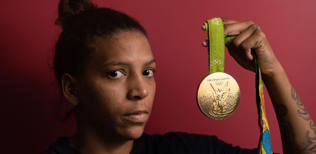 Retrato da judoca Rafaela Silva, campeã olímpica e mundial. ( Foto: Ricardo Borges/UOL) ATENCAO: PROIBIDO PUBLICAR SEM AUTORIZACAO DO UOL