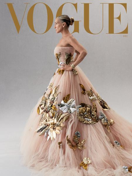 A atriz Sarah Jessica Parker na capa da revista "Vogue" americana  - Reprodução 