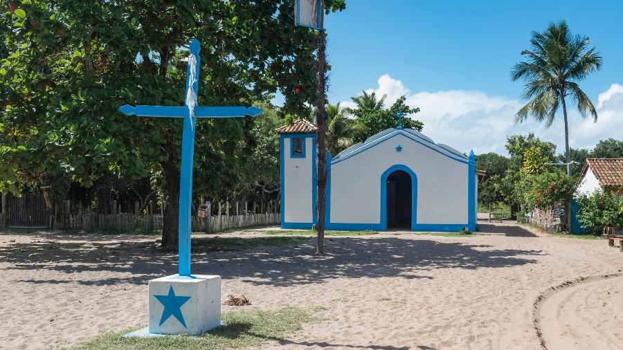 Igreja de São Sebastião, em Caraíva, na Bahia - Getty Images