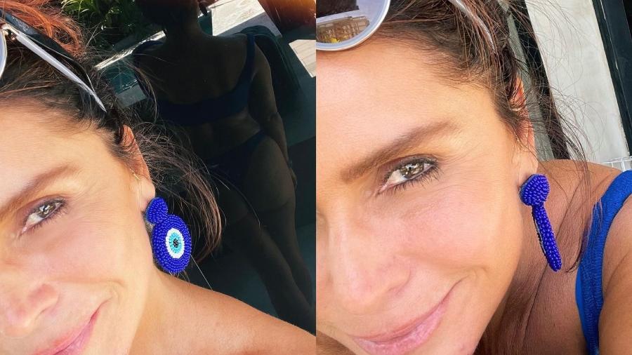 A atriz Giovanna Antonelli posou para selfie e mostrou curvas em reflexo de espelho - Reprodução/ Instagram @giovannaantonelli