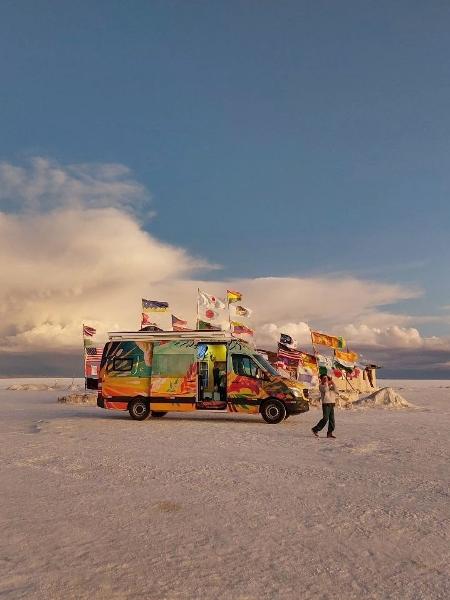 O motorhome do Salar do Uyuni, na Bolívia - Arquivo pessoal - Arquivo pessoal