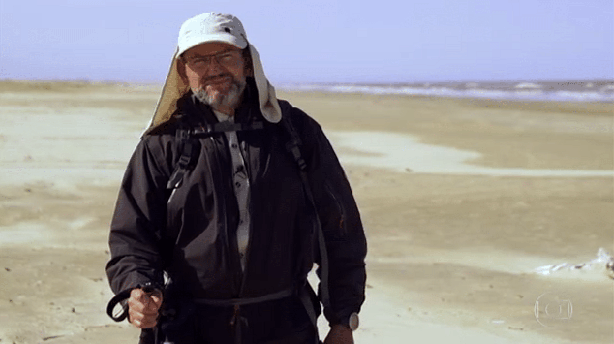 Repórter da Globo Ernesto Paglia supera 235 km a pé em sete dias - Reprodução/TV Globo