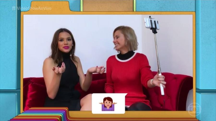 Bruna Marquezine dá entrevista para Monica Salgado no "Video Show" - Reprodução/Globo
