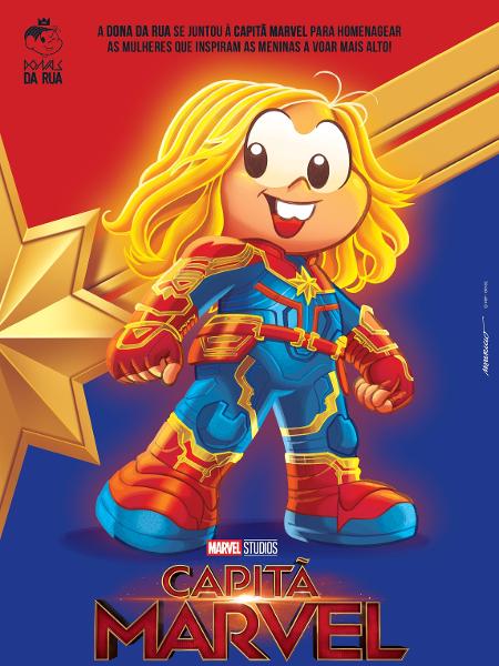 Mônica se transforma na Capitã Marvel em crossover da Turma da Mônica com a Marvel - Divulgação