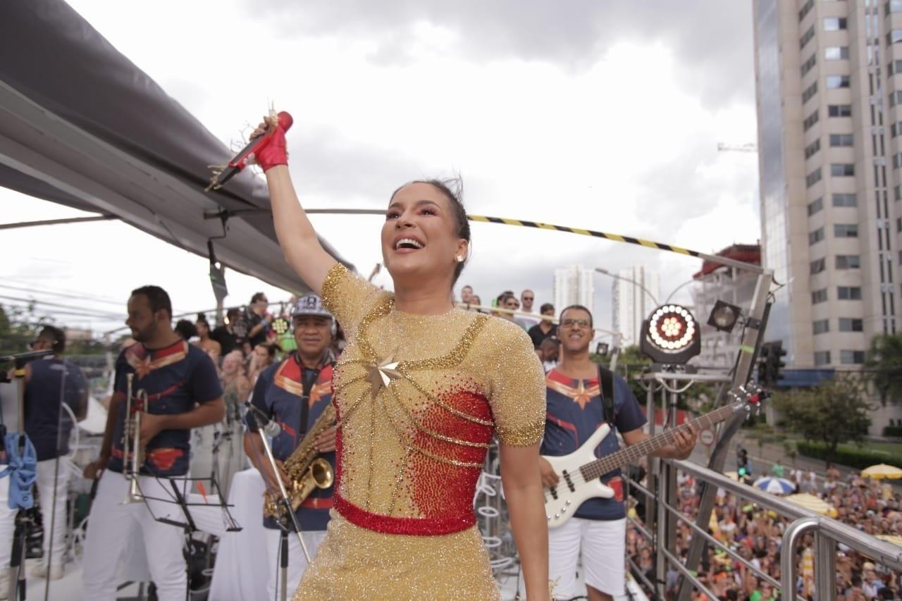 Claudia Leitte comanda Bloco Largadinho em São Paulo - André Lucas/UOL