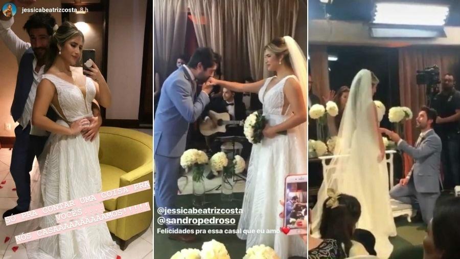 Sandro Pedroso e Jéssica Costa se casam - Reprodução/Instagram