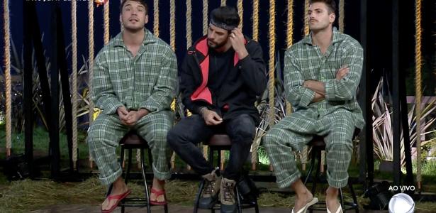 A Fazenda | Diego, Guilherme e Lucas estão na oitava roça