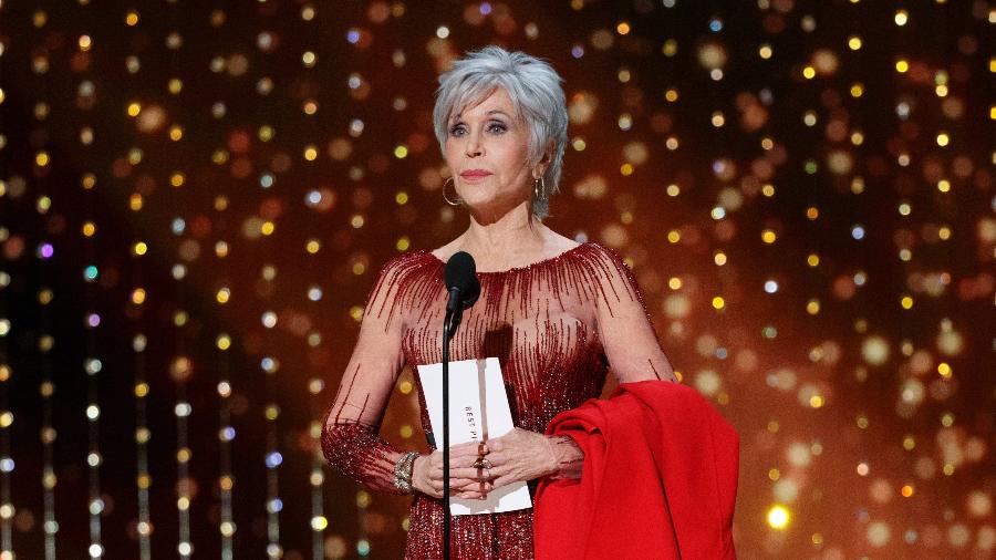 Jane Fonda durante o Oscar 2020 - Getty Images