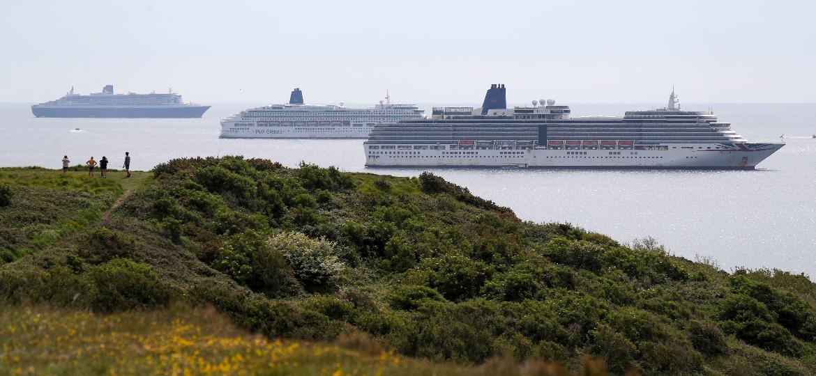 Navios de cruzeiro estão parados desde o início na pandemia, mas muitas companhias já se preparam para o retorno - Getty Images