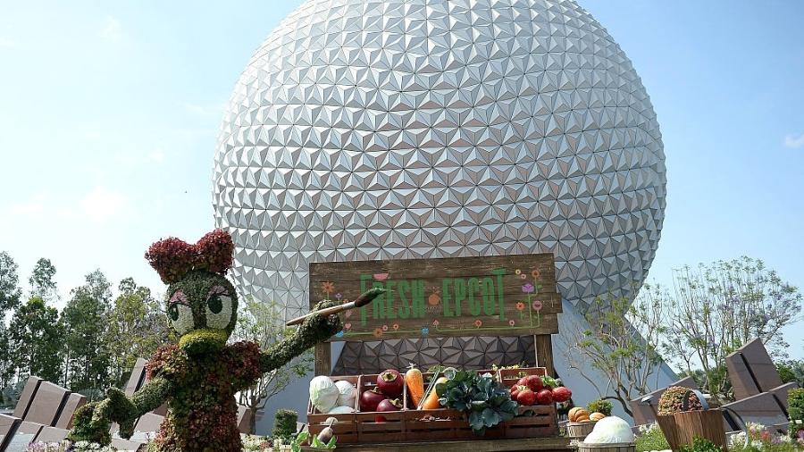 Crianças poderão voltar ao Epcot, um dos parques Disney em Orlando, na Flórida - Gustavo Caballero/Getty Images