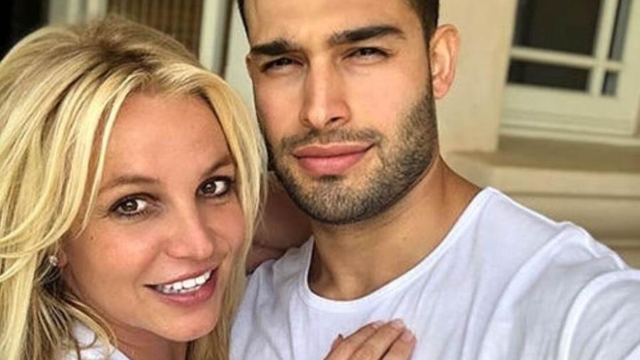 Britney Spears e o noivo Sam Asghari - Reprodução/Instagram