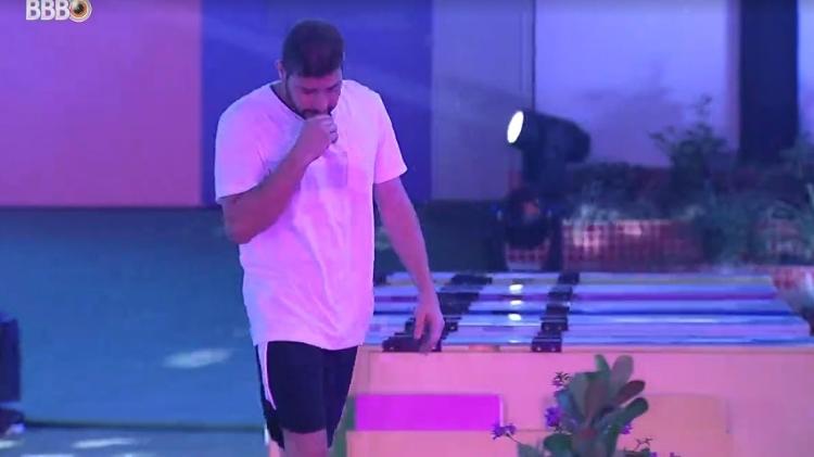 BBB 21: Caio deixa a prova do líder - Reprodução/ Globoplay - Reprodução/ Globoplay