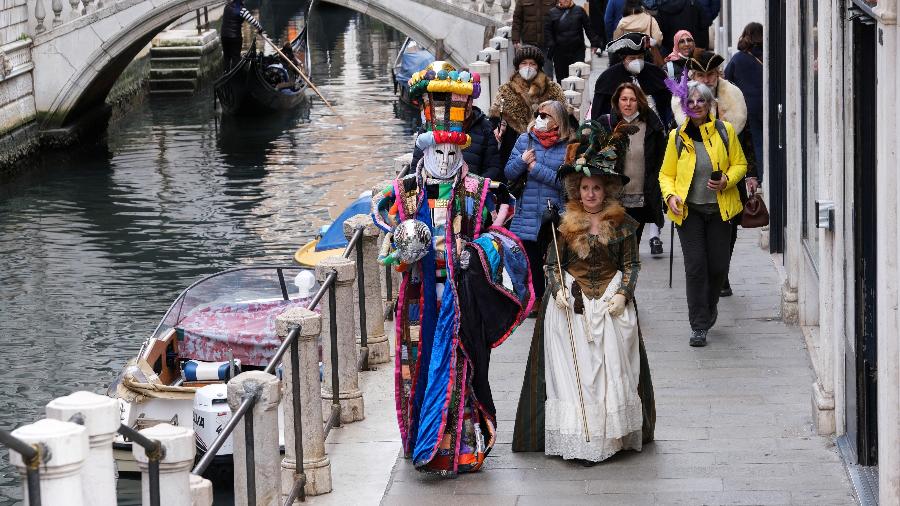 Carnaval de Veneza, na Itália - REUTERS/Manuel Silvestri